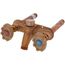 Model 22 4", 1/2" MPT x Sweat Inlet Hot & Cold Anti-Siphon Wall Faucet w/ Metal Handle