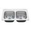 Colony 33" x 22" Stainless Steel 3-Hole Top Mount Double-Bowl ADA Kitchen Sink (Stainless Steel)