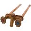 Model 22 12", 1/2" FPT x 3/4" MPT Inlet Hot & Cold Anti-Siphon Wall Faucet w/ Metal Handle