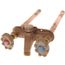Model 22 14", 1/2" FPT x 3/4" MPT Inlet Hot & Cold Anti-Siphon Wall Faucet w/ Metal Handle