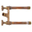 Model 22 6", 1/2" FPT x 3/4" MPT Inlet Horizontal Hot & Cold Anti-Siphon Wall Faucet w/ Metal Handle