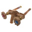 Model 22 6", 1/2" FPT x 3/4" MPT Inlet Horizontal Hot & Cold Anti-Siphon Wall Faucet w/ Metal Handle