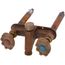 Model 22 4", 1/2" PEX Crimp Inlet Hot & Cold Anti-Siphon Wall Faucet w/ Metal Handle