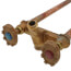 Model 22 12", 3/4" PEX Crimp Inlet Hot & Cold Anti-Siphon Wall Faucet w/ Metal Handle