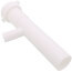 1-1/2" x 8" PVC White Dishwasher Tailpiece with 3/4" Branch