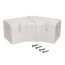 3" SpeediChannel Adjustable Flat Bend (White)