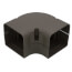 3" SpeediChannel 90-Degree Flat Bend (Brown)