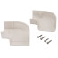 3" SpeediChannel 90-Degree Flat Bend (White)