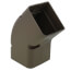 3" SpeediChannel 45-Degree Flat Bend (Brown)