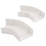 3" SpeediChannel 45-Degree Flat Bend (White)