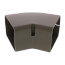4" SpeediChannel 45-Degree Flat Bend (Brown)