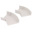 4" SpeediChannel 45-Degree Flat Bend (White)