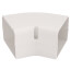 4" SpeediChannel 45-Degree Flat Bend (White)