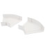 6" SpeediChannel 45-Degree Flat Bend (White)