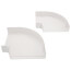 6" SpeediChannel 90-Degree Flat Bend (White)