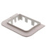 4" SpeediChannel Flat Wall Escutcheon (Natural)