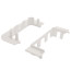 4" SpeediChannel Flat Wall Escutcheon (White)