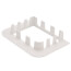 4" SpeediChannel Flat Wall Escutcheon (White)