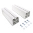 14" White Hef-T-Block Mounting Block (Pack of 2)