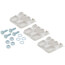 17" White Hef-T-Block Mounting Block (Pack of 2)