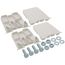 36" White Hef-T-Block Mounting Block (Pack of 2)