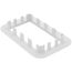 6" SpeediChannel Wall Escutcheon (White)