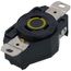 Industrial Grade Locking Receptacle, 20A, 2P, NEMA L5-20R - Black (125V)
