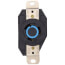 Industrial Grade Locking Receptacle, 20A, 2P, NEMA L6-20R - Black (250V)