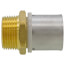 1" PEX-AL-PEX Press x 1" MNPT Adapter