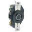 Industrial Grade Locking Receptacle, 20A, 2P, NEMA L7-20R - Black (277V)