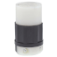Industrial Grade Locking Connector, 20A, 2P, NEMA L7-20R - Black/White (277V)