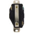 Industrial Grade Locking Receptacle, 20A, 2P, NEMA L8-20R - Black (480V)