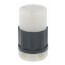 Industrial Grade Locking Connector, 20A, 2P, NEMA L8-20R - Black/White (480V)