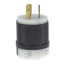 Industrial Grade Locking Plug, 20A, 3-Phase, 3P, NEMA L11-20P - Black/White (250V)