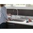 Broderick Two Handle Pull-Down Bridge Kitchen Faucet, 1.8 GPM (Chrome), 2390L-DST