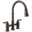 Broderick Two Handle Pull-Down Bridge Kitchen Faucet, 1.8 GPM (Venetian Bronze), 2390L-RB-DST