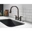 Broderick Two Handle Pull-Down Bridge Kitchen Faucet, 1.8 GPM (Venetian Bronze), 2390L-RB-DST