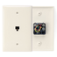 Midsize Telephone Wall Jack, 6p4c (Light Almond)
