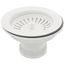 Color-Coordinated Metal Basket Strainer (White)