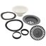Color-Coordinated Metal Basket Strainer (Metallic Gray)