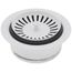 Color-Coordinated Metal Disposal Flange (White)