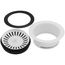 Color-Coordinated Metal Disposal Flange (White)