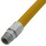Model 40C-4142-36 3/4" MIP ID (1" OD) High BTU Coated Stainless Steel Gas Connector 3/4" FIP (36" Length)