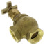 1-1/2" Threaded Brass Angle Globe Valve (Lead Free)