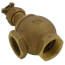 1-1/4" Threaded Brass Angle Globe Valve (Lead Free)