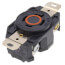 Industrial Grade Locking Receptacle, 20A, 3P, NEMA L14-20R - Black (125/250V)