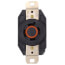 Industrial Grade Locking Receptacle, 20A, 3P, NEMA L14-20R - Black (125/250V)