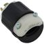 Industrial Grade Locking Plug, 20A, 3P, NEMA L14-20P - Black/White (125/250V)