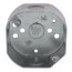 3-1/2" x 1-1/2" Deep Octagon Box w/ 1/2" Knockouts