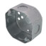 3-1/2" x 1-1/2" Deep Octagon Box w/ 1/2" Knockouts